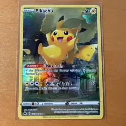 Pokemon Pikachu GG30 Crown Zenith Galarian Gallery Holo Sword & Shield Card NM - Image 1