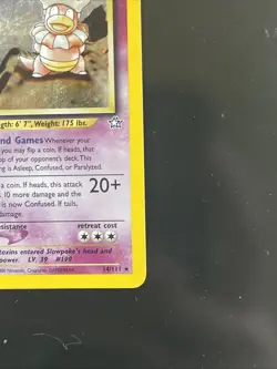 Pokemon TCG Slowking 14/111 Neo Genesis Holo Rare English First Edition - Image 4