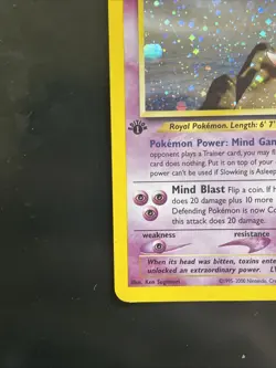 Pokemon TCG Slowking 14/111 Neo Genesis Holo Rare English First Edition - Image 5
