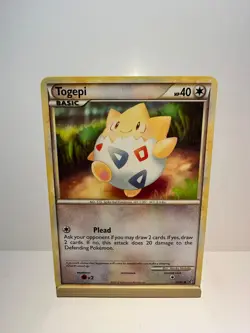 Togepi 70/90 Common HGSS Undaunted Pokemon Lightly Played - Image 1