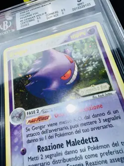 Pokemon Gengar Holo STAMPED 5/92 EX La Leggenda di Mew ITA BGS 9 MINT POP 4 - Image 2
