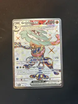 Pokemon Greninja ex 198/167 Sv06: Twilight Masquerade Ultra Rare - Image 1