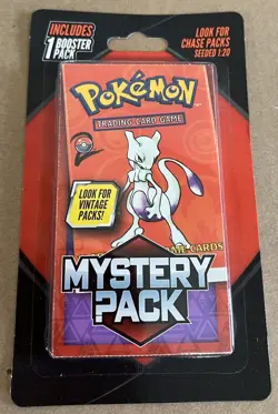 Lot Of 5 NEW SEALED 2025 Pokemon Mystery Pack Mewtwo Possible Vintage Chase Pack - Image 5