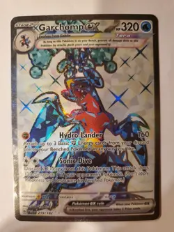 Garchomp EX Pokemon Paradox Rift 219/182 Ultra Rare Full Art SV NM - Image 1