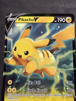 Pokemon Card - Pikachu V Sword & Shield Promo SWSH063 Promo Holo Near Mint - Image 2