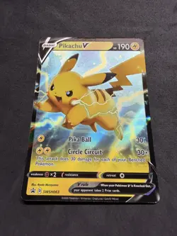 Pokemon Card - Pikachu V Sword & Shield Promo SWSH063 Promo Holo Near Mint - Image 3
