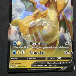 Dragonite V 049/078 Holo V Rare Pokemon GO Pokemon Holo - Image 3