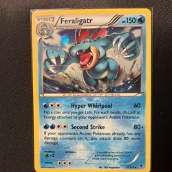 Feraligatr 17/119 Rare Cosmos Holo Phantom Forces Pokemon LP - Image 1