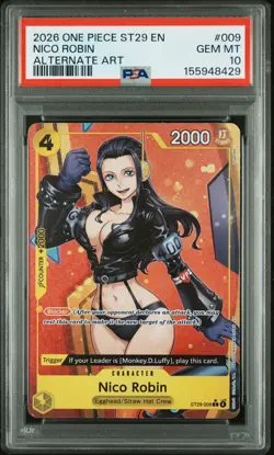 2026 One Piece Starter Deck St29-Egghead #009 Nico Robin Alternate Art PSA 10 - Image 1