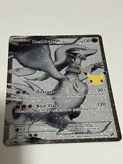 2021 Pokemon SWSH Celebrations Reshiram Classic Collection #113/114 NM - Image 1