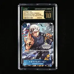 CGC 10 PRISTINE 2022 One Piece JPN Trafalgar Law ST03-008 C - Image 2