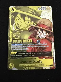 Monkey.D.Luffy (Winner Pack 2026 Vol. 2) One Piece Promotion Cards P-106 NM Foil - Image 1