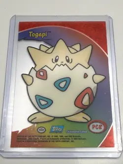 2000 Topps Pokemon TV Animation Clear Cards PC8 TOGEPI (NM) - Image 2