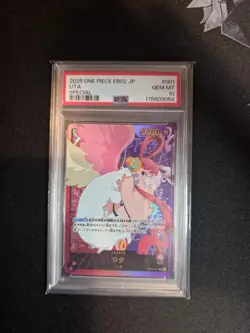 PSA 10 Uta SP OP06-001 EB02 Anime 25th Collection ONE PIECE Card Japanese 2025 - Image 1