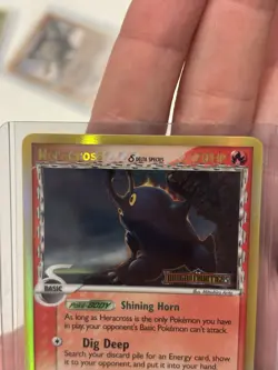 Pokemon Heracross Reverse Holo Stamped Dragon Frontiers Rare Card 3/101 NM/LP - Image 3