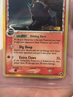 Pokemon Heracross Reverse Holo Stamped Dragon Frontiers Rare Card 3/101 NM/LP - Image 4
