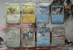 2025 Pokemon Holiday Calendar Promo Card Lot: All 8 Stamped Promos Sealed Packs - Image 1