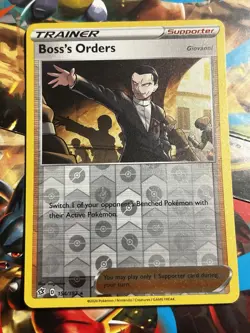 Boss's Orders Reverse Holo 154/192 Holo Rare Rebel Clash NM Pokemon Card - Image 1