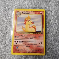 POKEMON 1999 RAPIDASH 44/64 TRADING CARD - Image 1