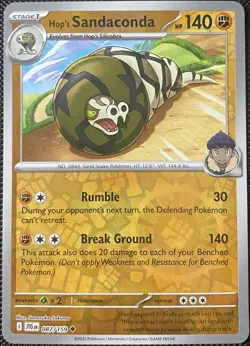 Hop's Sandaconda 087/159 Sv09: Journey Together Reverse Holo - Pokemon Card - Image 1