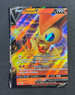 MAJOR MISCUT Victini V 025/202 Pokemon Error Card White Dot Card Bleed NM - Image 3