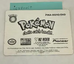 Pokemon Togepi Lenticular Viz Video Promo 3D Card - PIKA-0021D/DVD VHS - Image 2