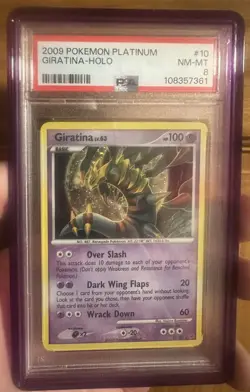 Giratina Holo Rare Platinum D&P 2009 Pokemon Card #10 PSA 8 - Image 1