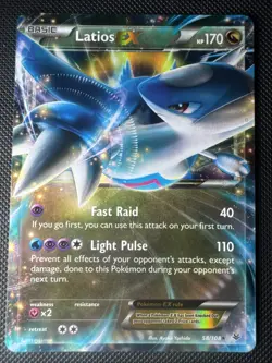 Latios EX 58/108 Roaring Skies Holo Rare Pokemon Card 2015 MINT - Image 1