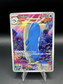 Wailord 162/159 Journey Together Illustration Rare Full Art Holo Pokemon Card #1 - Image 1
