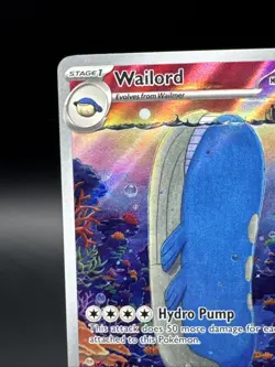 Wailord 162/159 Journey Together Illustration Rare Full Art Holo Pokemon Card #1 - Image 2