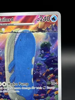 Wailord 162/159 Journey Together Illustration Rare Full Art Holo Pokemon Card #1 - Image 3