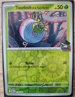 Carte Pokemon Tissenboule de la Team Rocket 019/182 REVERSE MEW EV10 FR NEUF - Image 1