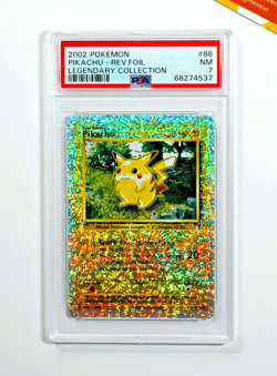 Pokemon PSA 7 Pikachu #86 Reverse Foil Legendary Collection 2002 English - Image 1