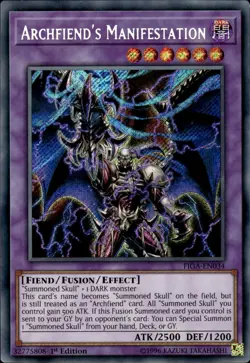 Archfiend's Manifestation - Secret Rare 1st Edition FIGA-EN034 - NM - YuGiOh - Image 1