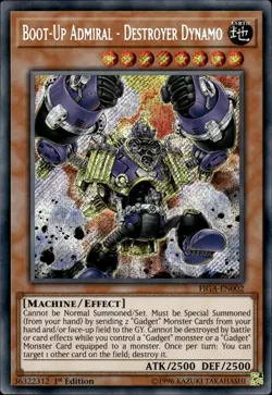 Boot-Up Admiral - Destroyer Dynamo - Secret Rare 1st Ed FIGA-EN002 - NM - YuGiOh - Image 1
