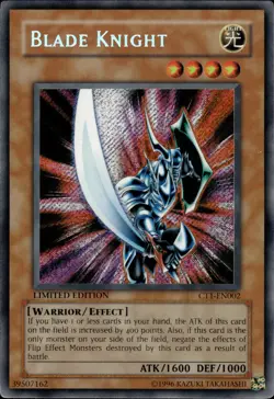 Blade Knight - Secret Rare Limited Edition CT1-EN002 - MP - YuGiOh - Image 1