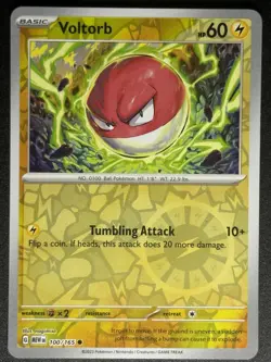 Voltorb #100/165 Reverse Holo Professor Program Promos Pokemon Card TCG - Image 1