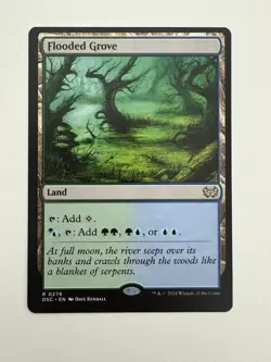 Flooded Grove MTG Magic the Gathering Card NM Near Mint DSC - Image 1