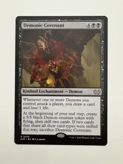 Demonic Covenant MTG Magic the Gathering Card NM Near Mint DSC - Image 1
