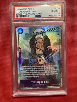 One Piece Trafalgar Law Alternate Art Treasure Rare English ST10-010 PSA 10 Card - Image 2