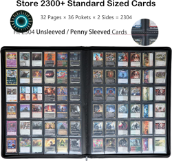 Premium 2300 Pockets Card Binder Large 36-Pocket 2000+ Ringless Trading Card Al - Image 2
