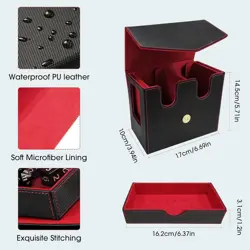 MTG Commander Deck Box-Patented Handle Design, Trading Card Storage Box Organize - Image 5