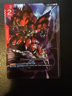 Close Combat ST03-013 C+ | Alt Art Foil Card | Gundam TCG - Image 1