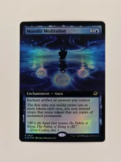 Moonlit Meditation Extended Art #327 Foil NM Edge of Eternities Magic MTG - Image 1
