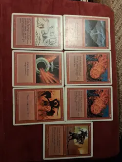 Fireball×2 Lightning Bolt Tremor Shatter & More 4th Edition MTG Magic - Image 1