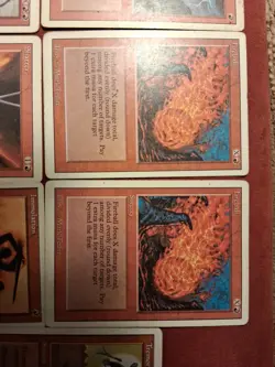 Fireball×2 Lightning Bolt Tremor Shatter & More 4th Edition MTG Magic - Image 2
