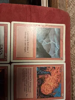 Fireball×2 Lightning Bolt Tremor Shatter & More 4th Edition MTG Magic - Image 3