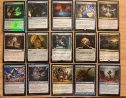 Budget Casual Commander MTG Black White Blue Auras With Eriette The Beguiler LP - Image 3
