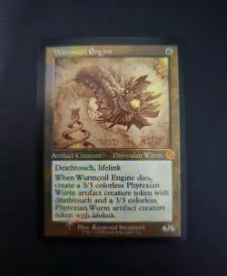 Wurmcoil Engine (Schematic) The Brothers' War: Retro Frame Artifacts Foil MTG NM - Image 1
