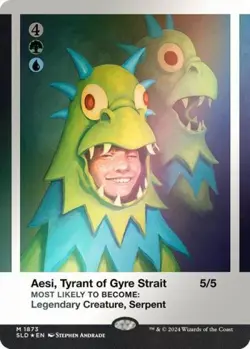 Aesi, Tyrant of Gyre Strait (Rainbow Foil) -Foil Near Mint MTG Secret Lair - Image 1
